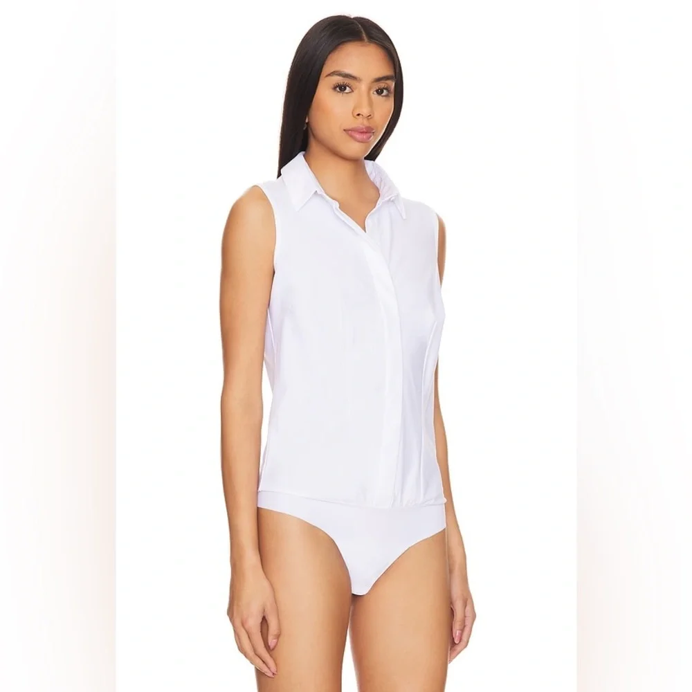 Commando White Sleeveless Bodysuit - Picture 3 of 6